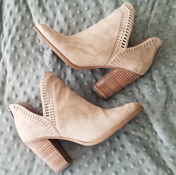 beige booties